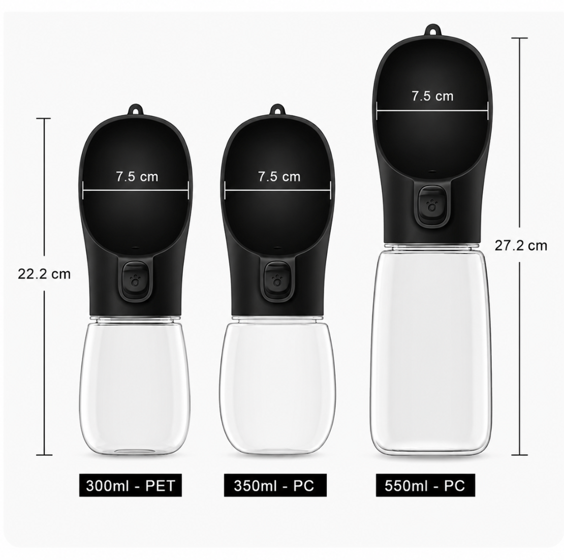 Portable Dog & Cat Water Bottle