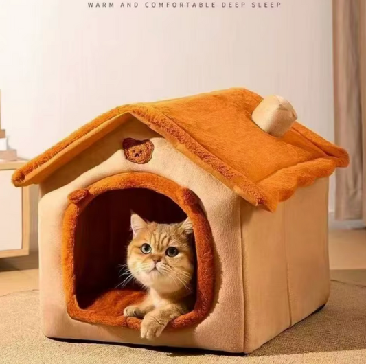 Warm Indoor Bed for Cats & Small Dogs