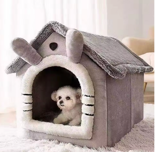 Warm indoor bed for cats & small dogs