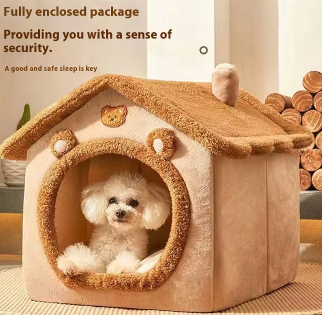 Warm Indoor Bed for Cats & Small Dogs
