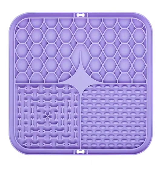 Silicone Slow Feeder & Lick Mat for Dogs & Cats